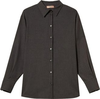 Twin-Set Camicia con colletto button-down - Grigio