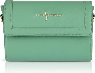 Luis Steven Charley Leather Crossbody in Sage at Nordstrom