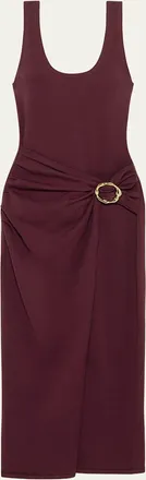SIMKHAI Genne Draped Tank Dress