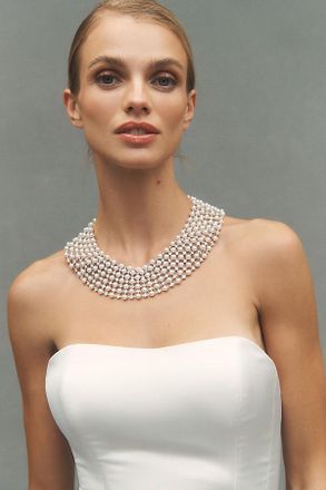 Nadri RBG Pearl XL Wide-Collar Necklace