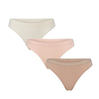 HUGO BOSS Ondergoed, Dames, Veelkleurig, 2Xl, Katoen, 3P Thong