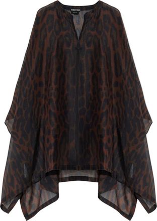 Tom Ford Copricostume leopardato - Marrone