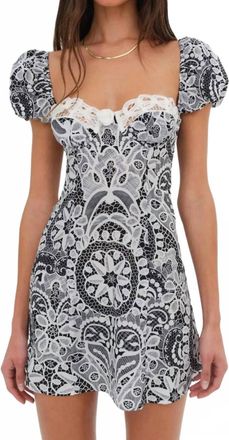 For Love & Lemons Taylor Mini Dress In Black