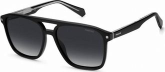 Polaroid Mens Pld 2118/s/x Aviator Sunglasses In Pld 211Black 0807