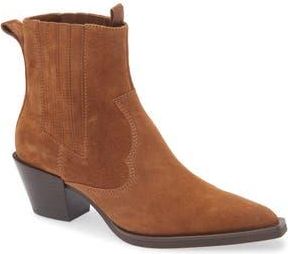 Rag & Bone Dart Western Bootie in Umber Suede at Nordstrom Rack, Size 10Us / 41Eu