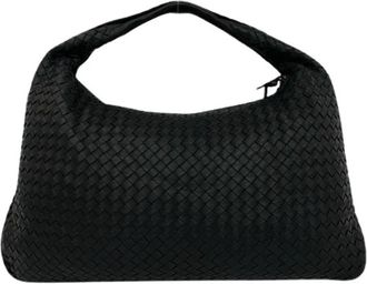 Bottega Veneta Pre-owned Intrecciato Leren Handtas - Dames - Vintage Schoudertas - Zwart - ONE Size - Leer - Vintage