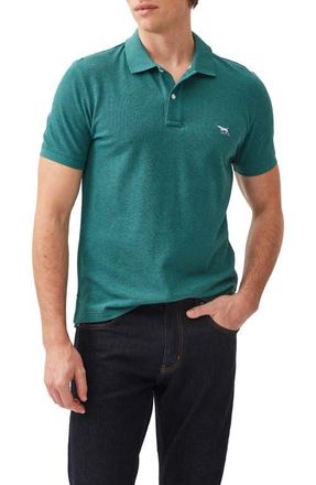 Rodd & Gunn Gunn Piqu&eacute; Sports Fit Cotton Polo in Jungle at Nordstrom, Size Xxx-Large