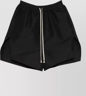 Rick Owens drawstring faun boxer shorts side slits