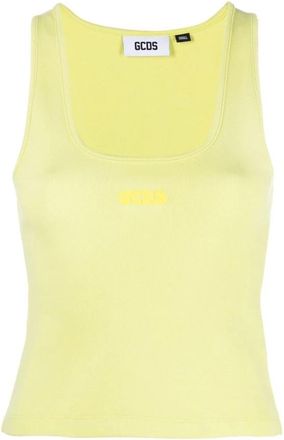 GCDS Sleeveless Tops - Heren - Tops zonder mouwen - Groen - S - Katoen - Tops