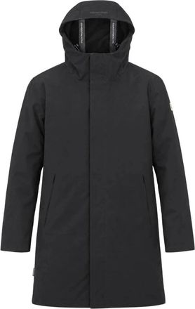 Aquascutum Therma-S Long Parka - Heren - Mantels - Zwart - Maat: M Fleece