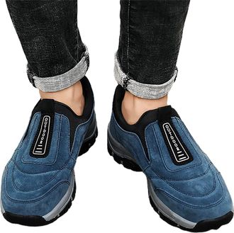 Generic Hiking Shoes for Men, Walking Trainers Non-Slip Soles Sports Shoe Breathable Climbing Shoes Lightweight Trekking Shoe Pull On Outdoor Trainer Comforta