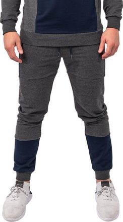 Maceoo Colorblock Stretch Cotton Joggers in Grey at Nordstrom, Size X-Large
