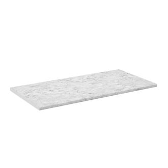 Vicco Top Cucina R-line, Bianco/marmo, 120 Cm