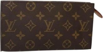 Louis Vuitton Pre-owned Clutches, female, Brown, Size: ONE SIZE Pre-owned Accessory Pouch