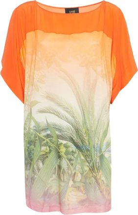 Cavalli T-shirt con stampa - Arancione