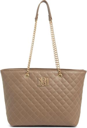 Badgley Mischka Large Quilted Tote Bag in Taupe at Nordstrom Rack