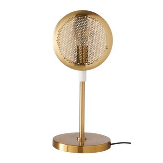 Signature L&aacute;mpara de metal blanco y dorado alt. 50 cm