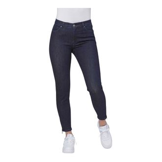 C.Ro Dames, Jeans, Blauw, Maat: 2XL Denim