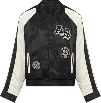 AllSaints Orville Bomberjack - Heren - Bomber jackets - Zwart - M - Polyester - Jassen