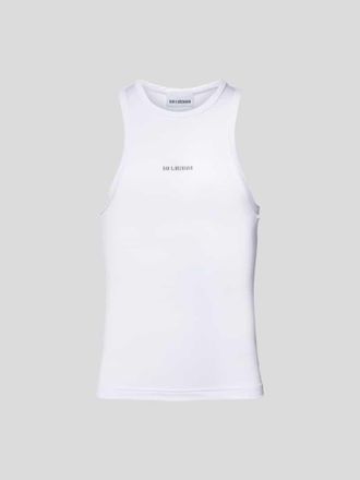 Han Kjobenhavn Tanktop mit Label-Print in Weiss, Gr&ouml;&szlig;e 46