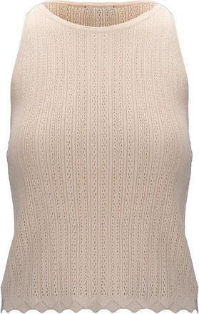 Nenette Camiseta sin mangas - Tops - Mujer - Beige - M