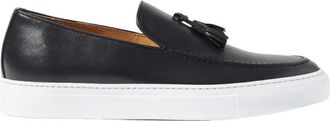 Scarosso Amedeo Nero Slip-On Schoenen - Heren - Loafers - Zwart - 47 EU - Leer - Schoenen