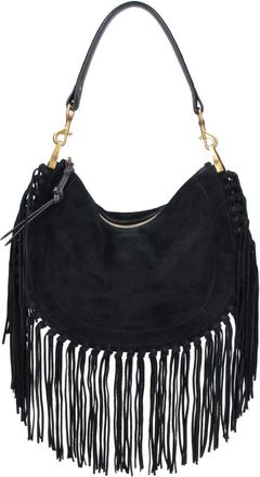 Isabel Marant Black Oskan Soft Suede Shoulder Bag