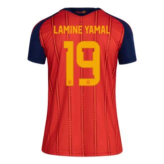 adidas (WMNS) adidas Lamine Yamal Spain 26 Home Jersey Asia Sizing Vivid Red KW7716