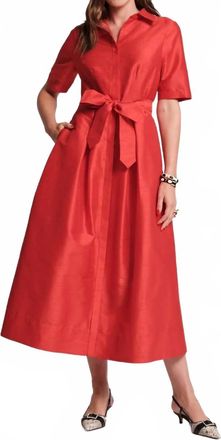 Frances Valentine Bella Maxi Dress In Red