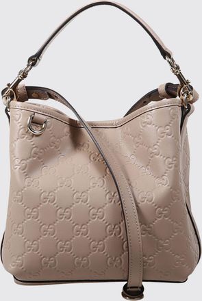 Gucci Borsa a secchiello GG Emblem Gucci in pelle con monogram GG impresso