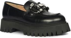 SaintG Feri Platform Loafer in Black at Nordstrom Rack, Size 8Us / 38Eu