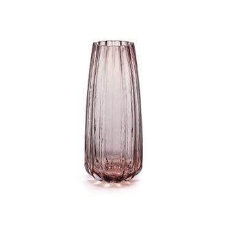 IVV oyster tall pink glass vase h-29 cm