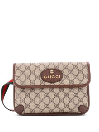 Gucci Neo Vintage Flap GG Coated Canvas belt bag - women - Fabric - One Size - Brown