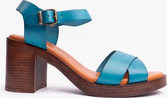 Hush Puppies Womens Hush Puppies GEORGIA Womens Sandals Aqua - Blue - Size: 4