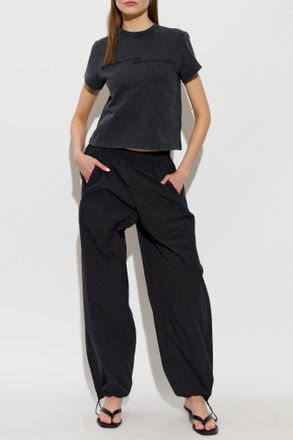Alexander Wang T-shirt With Logo, Womens, Black