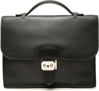 Herm&egrave;s Pre-owned Hermes Clemence Sac a Depeches 27 Briefcase Mens W02L48ANOV5WLH7V