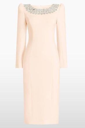 Jenny Packham Jacquetta Embellished Midi Dress in Morganite at Nordstrom, Size 14 Uk