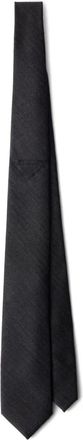 Prada Cravatta con dettaglio triangolare - Grigio