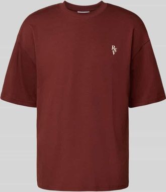 Review Relaxed Fit T-Shirt mit Rundhalsausschnitt in Rostrot, Gr&ouml;&szlig;e XL