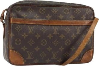 Louis Vuitton Pre-owned Canvas Cross Body Bag - Dames - Vintage Schoudertas - Bruin - ONE Size - Vintage