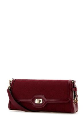 Gucci Womens Gg Fabric Small Gucci Luce Shoulder Bag Rossoancrosanra Borse A Tracolla
