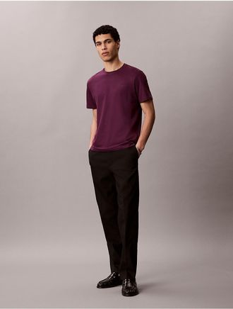Calvin Klein Mens Liquid Touch Crewneck T-Shirt - Purple - 2XL