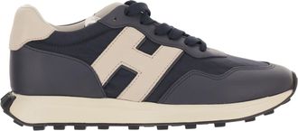 Hogan H601 Grey Perforated Leather Mesh Sneakers
