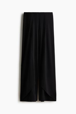 H&M Weite Jerseyhose - Schwarz