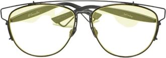 Dior Pre-owned Accessories, female, Yellow, Size: ONE SIZE Pre-owned Glass Sunglasses