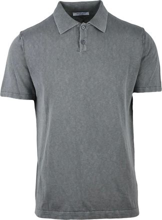 Wool & Co Tops, Heren, Grijs, M, Katoen, Polo Garzata