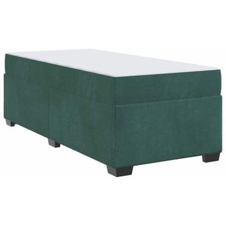 vidaXL Estructura De Cama Con Colch&oacute;n Verde Oscuro 80 X 200 Cm Vidaxl