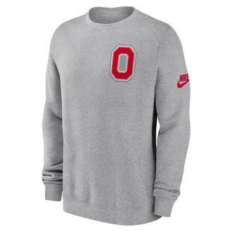 Nike Ohio State Legacy Nike Mens College Pullover Crew in Grey | NKPV06GOBV-612