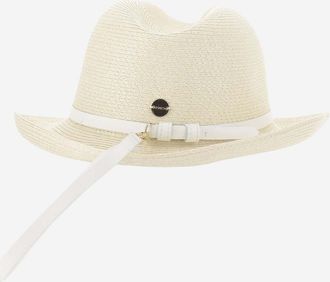 Filippo Catarzi Womens Paper Blend Hat Natural
