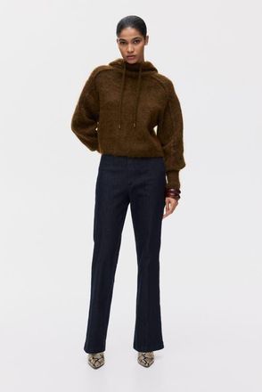 H&M Flared High Jeans in Dark Denim Blue at Nordstrom, Size 10